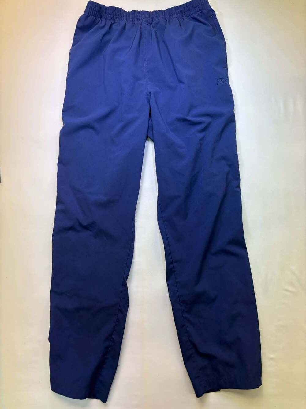 Starter True Navy Nylon Windbreaker Track Pants Elastic Waist Size L